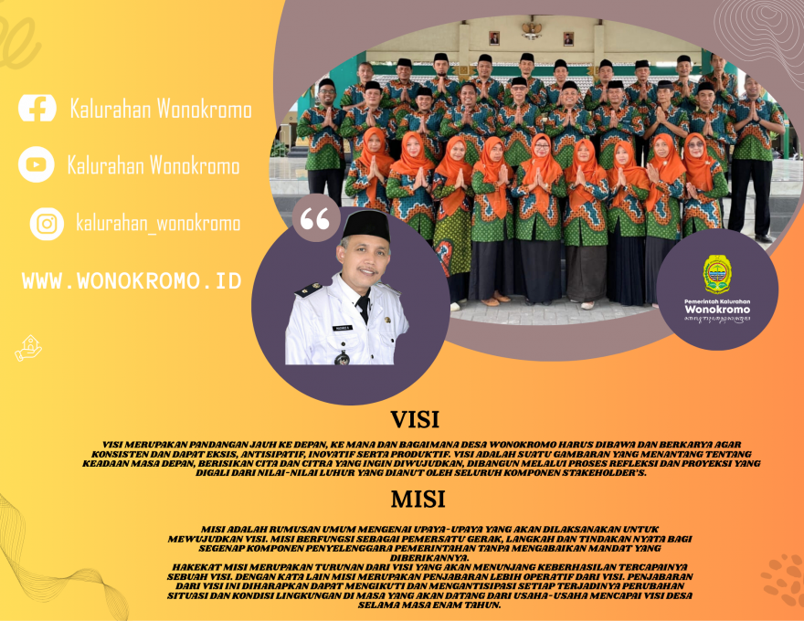 Visi dan Misi Kalurahan Wonokromo